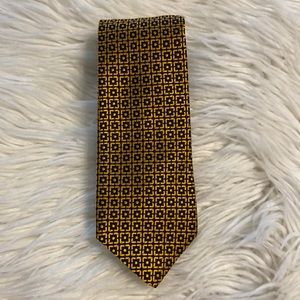 Barbara Blank Luxury Man Tie  gold and brown color